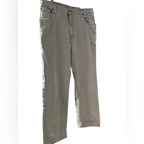 Arizona Jean Company Men's Relaxed Fit Khaki Jeans - Picture 3 of 4